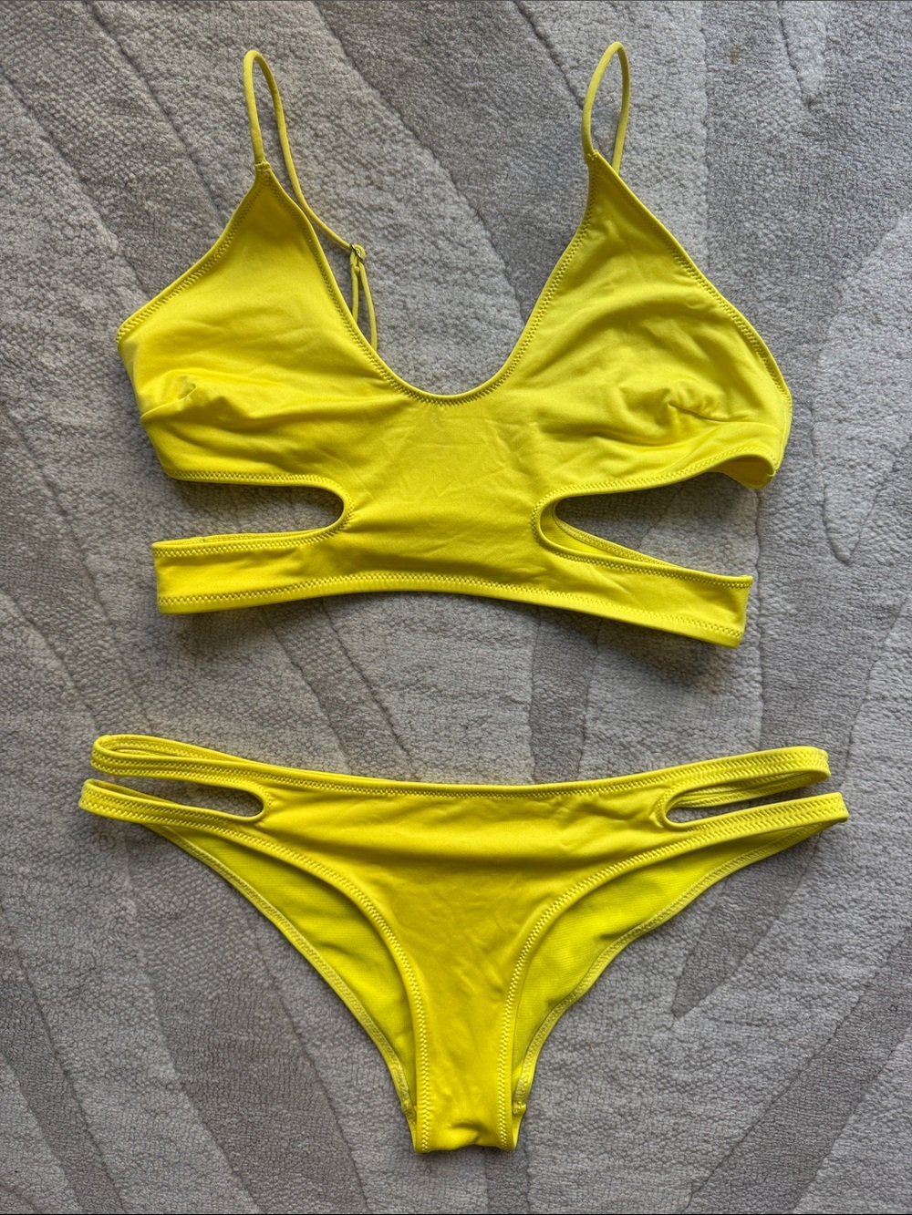 H&M bright yellow bikini